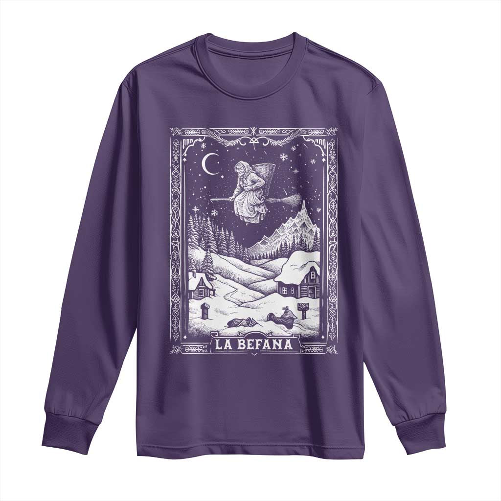 Italian Christmas La Befana Long Sleeve Shirt Buon Befana Folklore Xmas Witch - Wonder Print Shop