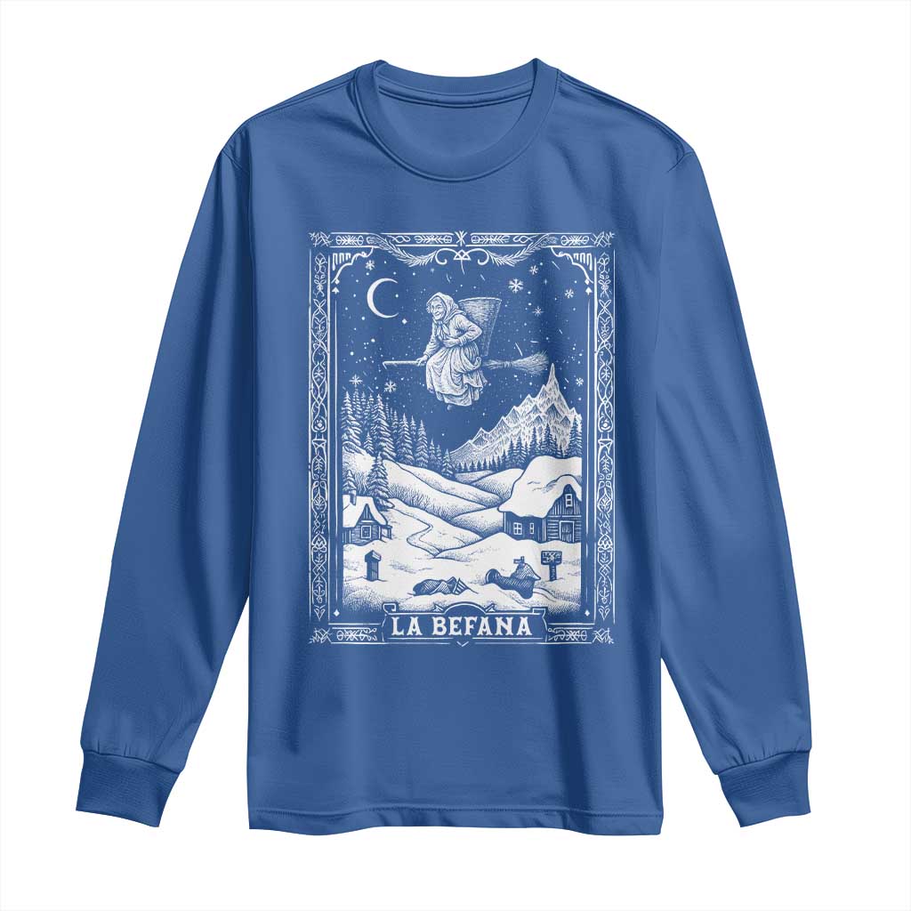 Italian Christmas La Befana Long Sleeve Shirt Buon Befana Folklore Xmas Witch - Wonder Print Shop