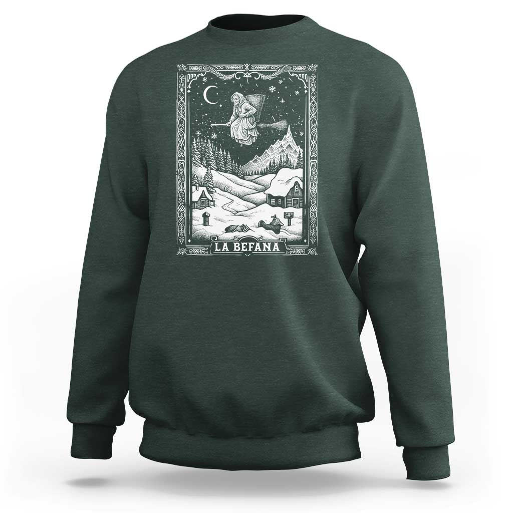 Italian Christmas La Befana Sweatshirt Buon Befana Folklore Xmas Witch - Wonder Print Shop
