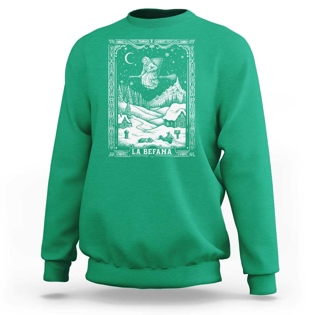 Italian Christmas La Befana Sweatshirt Buon Befana Folklore Xmas Witch - Wonder Print Shop