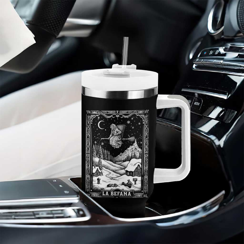 Italian Christmas La Befana Tumbler With Handle Buon Befana Folklore Xmas Witch - Wonder Print Shop