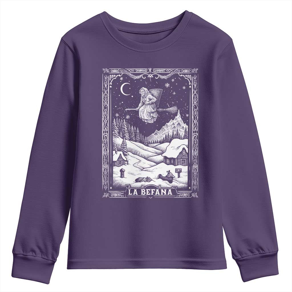 Italian Christmas La Befana Youth Sweatshirt Buon Befana Folklore Xmas Witch - Wonder Print Shop