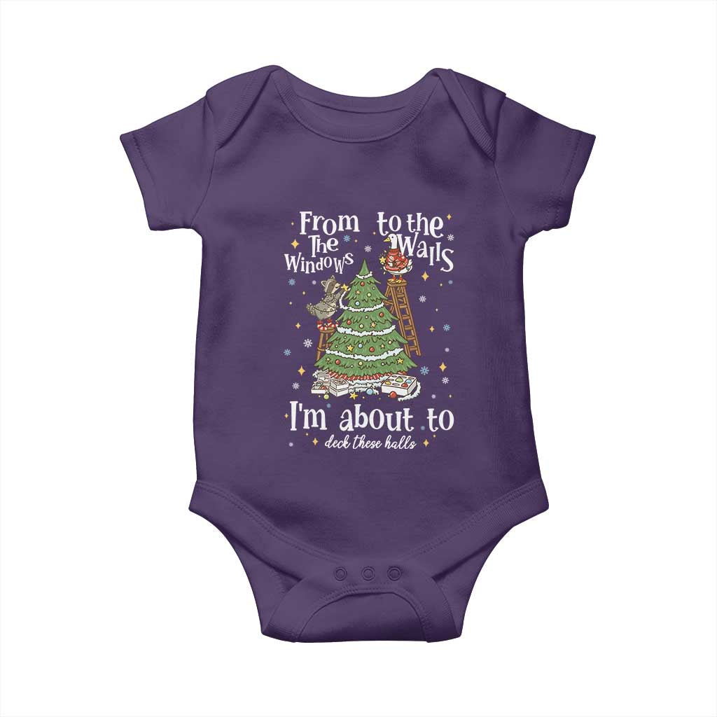 From The Windows To The Walls I'm About To Deck These Halls Christmas Baby Onesie - Wonder Print Shop