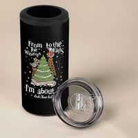 From The Windows To The Walls I'm About To Deck These Halls Christmas 4 in 1 Can Cooler Tumbler - Wonder Print Shop