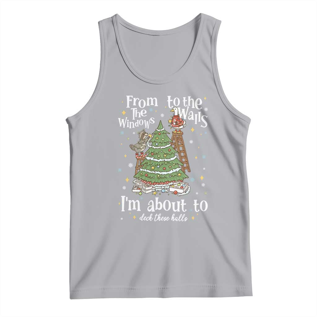 From The Windows To The Walls I'm About To Deck These Halls Christmas Tank Top - Wonder Print Shop