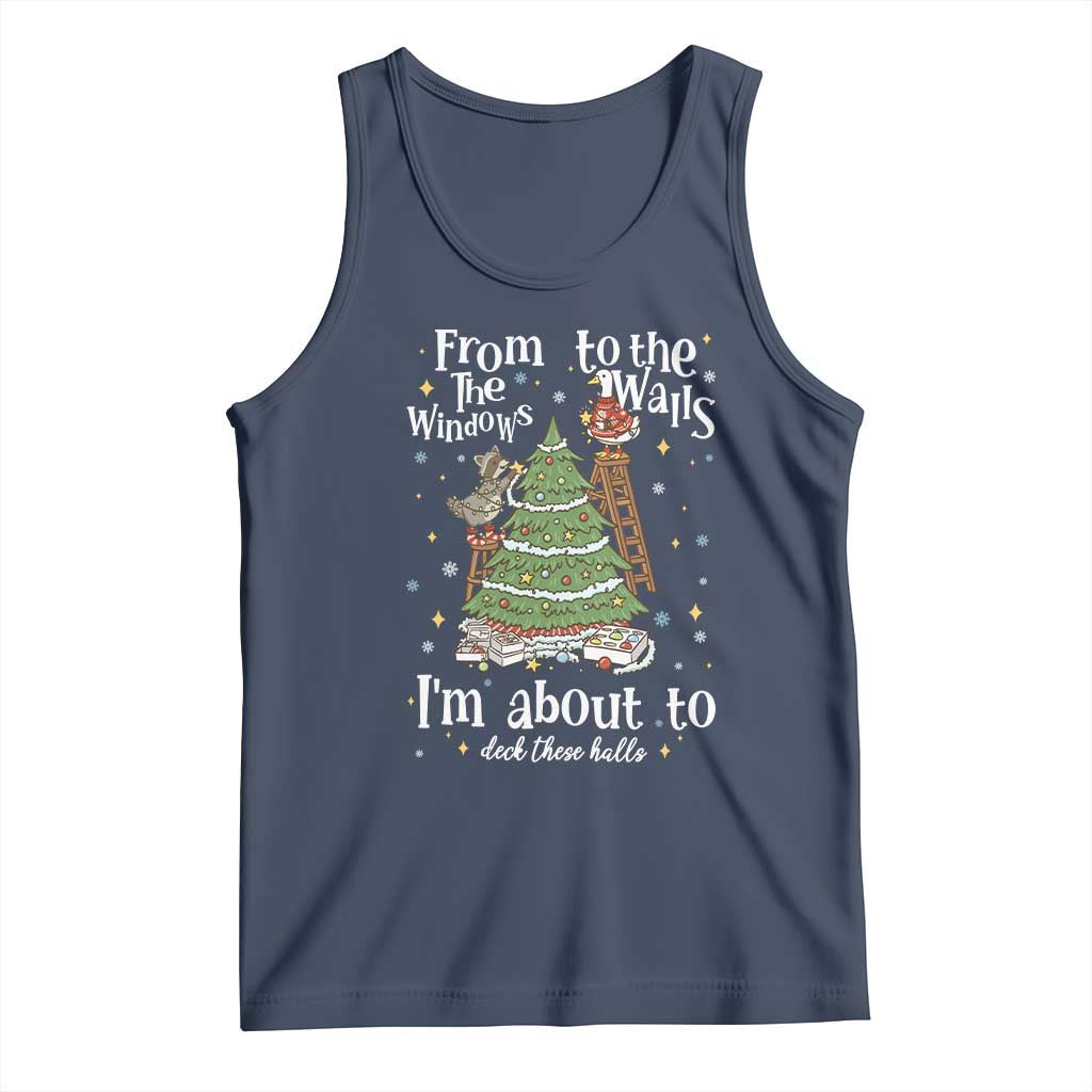 From The Windows To The Walls I'm About To Deck These Halls Christmas Tank Top - Wonder Print Shop