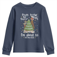 From The Windows To The Walls I'm About To Deck These Halls Christmas Youth Sweatshirt - Wonder Print Shop