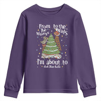From The Windows To The Walls I'm About To Deck These Halls Christmas Youth Sweatshirt - Wonder Print Shop