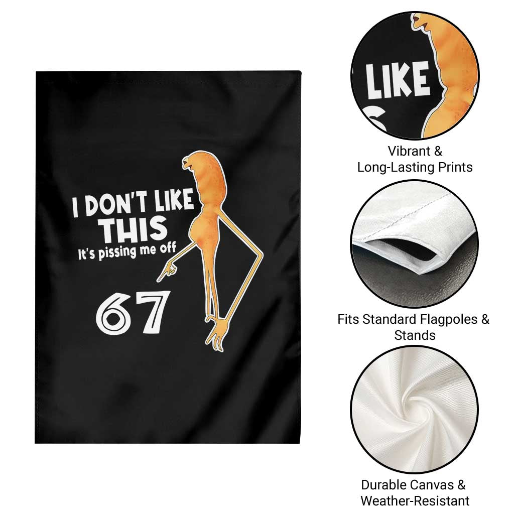 Funny Marcus The Worm 67 Meme Garden Flag I Dont Like This Its Pissing Me Off - Wonder Print Shop