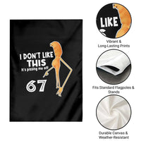 Funny Marcus The Worm 67 Meme Garden Flag I Dont Like This Its Pissing Me Off - Wonder Print Shop