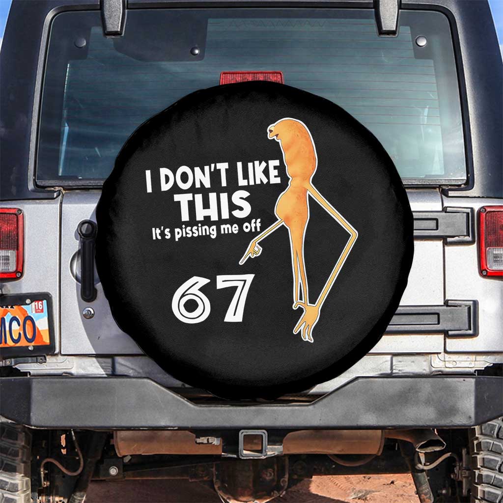 Funny Marcus The Worm 67 Meme Spare Tire Cover I Dont Like This Its Pissing Me Off - Wonder Print Shop