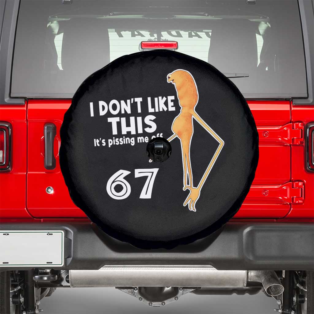 Funny Marcus The Worm 67 Meme Spare Tire Cover I Dont Like This Its Pissing Me Off - Wonder Print Shop