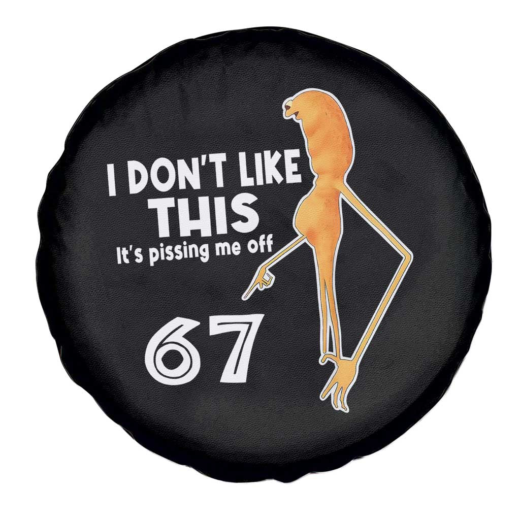 Funny Marcus The Worm 67 Meme Spare Tire Cover I Dont Like This Its Pissing Me Off - Wonder Print Shop