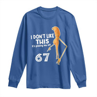 Funny Marcus The Worm 67 Meme Long Sleeve Shirt I Dont Like This Its Pissing Me Off - Wonder Print Shop
