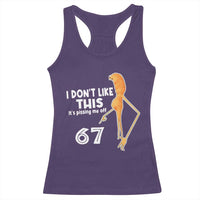 Funny Marcus The Worm 67 Meme Racerback Tank Top I Dont Like This Its Pissing Me Off - Wonder Print Shop