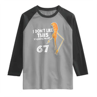 Funny Marcus The Worm 67 Meme Raglan Shirt I Dont Like This Its Pissing Me Off - Wonder Print Shop