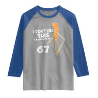 Funny Marcus The Worm 67 Meme Raglan Shirt I Dont Like This Its Pissing Me Off - Wonder Print Shop