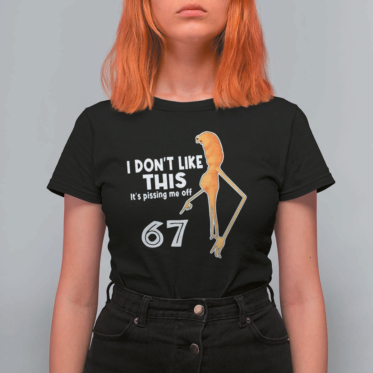 Funny Marcus The Worm 67 Meme T Shirt For Women I Dont Like This Its Pissing Me Off - Wonder Print Shop