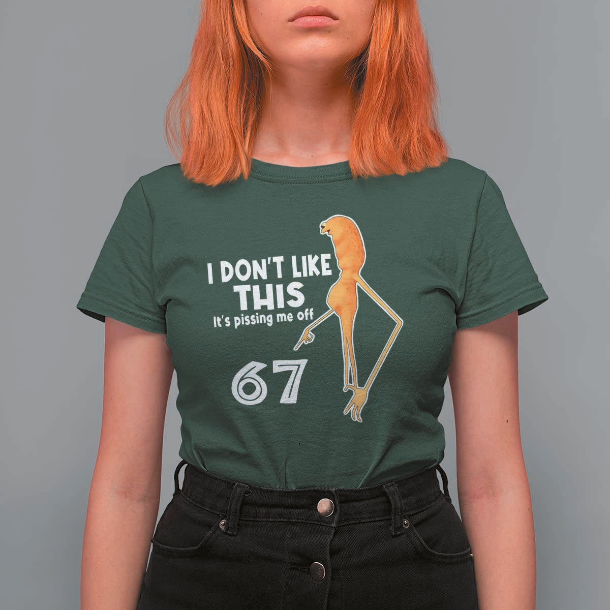 Funny Marcus The Worm 67 Meme T Shirt For Women I Dont Like This Its Pissing Me Off - Wonder Print Shop
