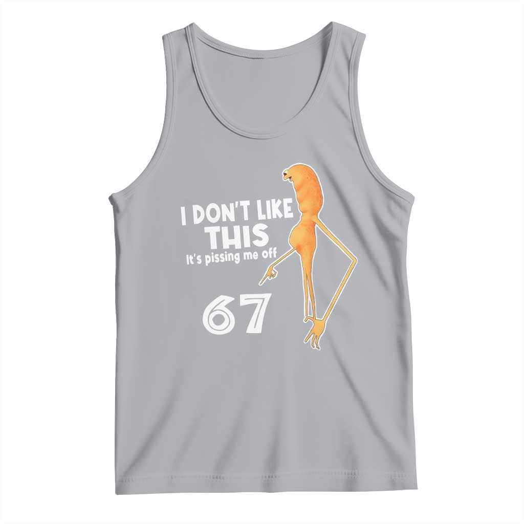 Funny Marcus The Worm 67 Meme Tank Top I Dont Like This Its Pissing Me Off - Wonder Print Shop
