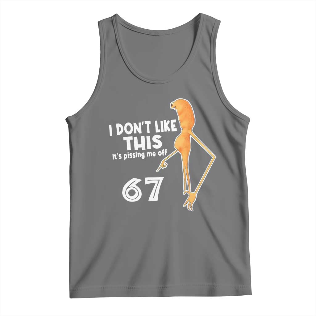 Funny Marcus The Worm 67 Meme Tank Top I Dont Like This Its Pissing Me Off - Wonder Print Shop
