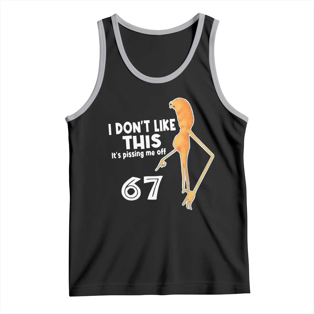 Funny Marcus The Worm 67 Meme Tank Top I Dont Like This Its Pissing Me Off - Wonder Print Shop