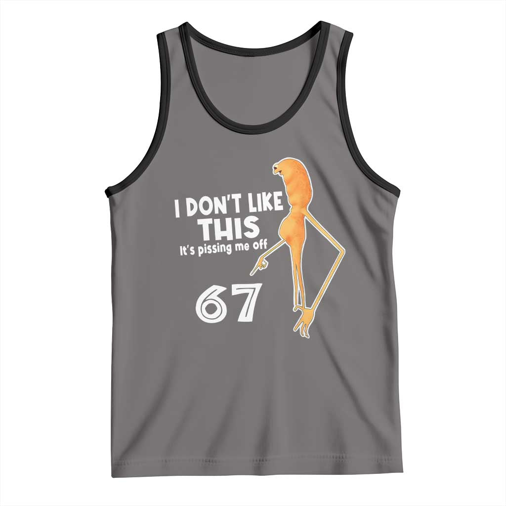 Funny Marcus The Worm 67 Meme Tank Top I Dont Like This Its Pissing Me Off - Wonder Print Shop