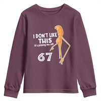 Funny Marcus The Worm 67 Meme Youth Sweatshirt I Dont Like This Its Pissing Me Off - Wonder Print Shop