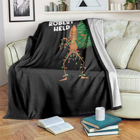 Funny Marcus The Worm Christmas Throw Blanket Robert Help Xmas Tree - Wonder Print Shop