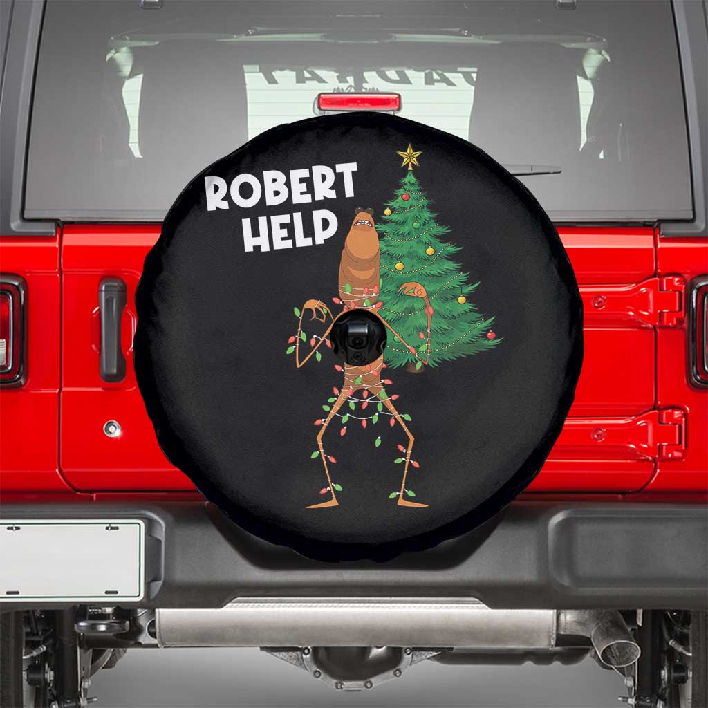 Funny Marcus The Worm Christmas Spare Tire Cover Robert Help Xmas Tree - Wonder Print Shop
