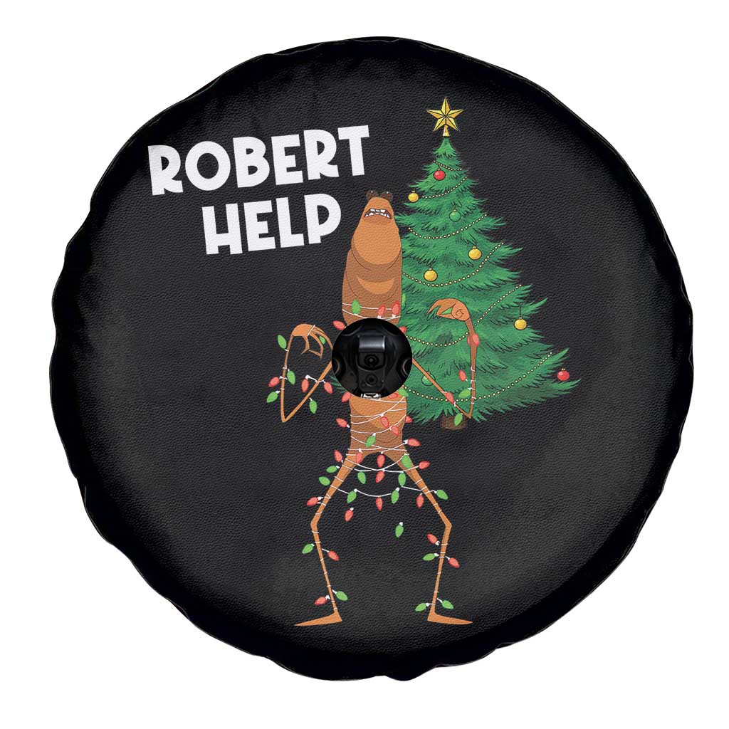 Funny Marcus The Worm Christmas Spare Tire Cover Robert Help Xmas Tree - Wonder Print Shop