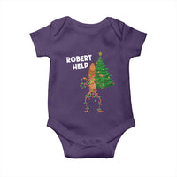 Funny Marcus The Worm Christmas Baby Onesie Robert Help Xmas Tree - Wonder Print Shop