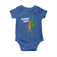 Funny Marcus The Worm Christmas Baby Onesie Robert Help Xmas Tree - Wonder Print Shop