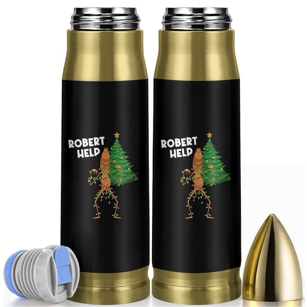 Funny Marcus The Worm Christmas Bullet Tumbler Robert Help Xmas Tree - Wonder Print Shop