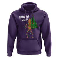 Funny Marcus The Worm Christmas Hoodie Robert Help Xmas Tree - Wonder Print Shop