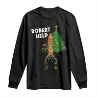 Funny Marcus The Worm Christmas Long Sleeve Shirt Robert Help Xmas Tree - Wonder Print Shop