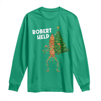 Funny Marcus The Worm Christmas Long Sleeve Shirt Robert Help Xmas Tree - Wonder Print Shop