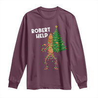 Funny Marcus The Worm Christmas Long Sleeve Shirt Robert Help Xmas Tree - Wonder Print Shop