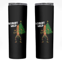Funny Marcus The Worm Christmas Skinny Tumbler Robert Help Xmas Tree - Wonder Print Shop