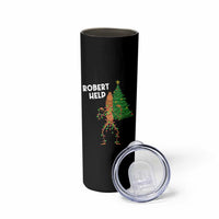 Funny Marcus The Worm Christmas Skinny Tumbler Robert Help Xmas Tree - Wonder Print Shop