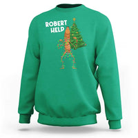 Funny Marcus The Worm Christmas Sweatshirt Robert Help Xmas Tree - Wonder Print Shop