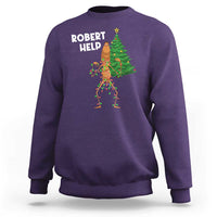 Funny Marcus The Worm Christmas Sweatshirt Robert Help Xmas Tree - Wonder Print Shop
