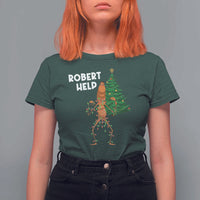 Funny Marcus The Worm Christmas T Shirt For Women Robert Help Xmas Tree - Wonder Print Shop