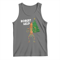 Funny Marcus The Worm Christmas Tank Top Robert Help Xmas Tree - Wonder Print Shop