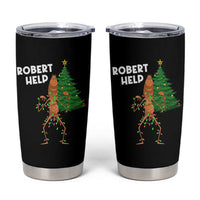 Funny Marcus The Worm Christmas Tumbler Cup Robert Help Xmas Tree - Wonder Print Shop