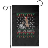 Funny Marcus The Worm Christmas Garden Flag I Dont Like This Rock Xmas Holiday - Wonder Print Shop