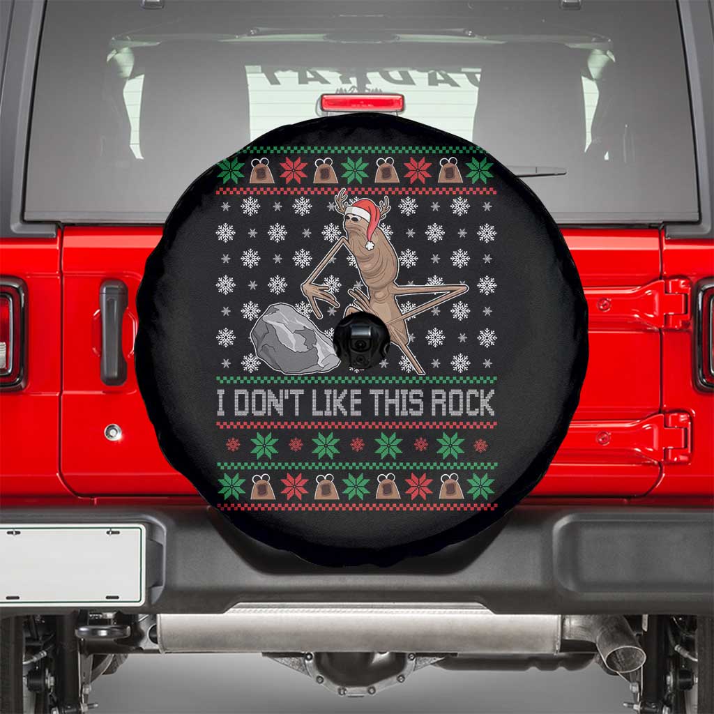 Funny Marcus The Worm Christmas Spare Tire Cover I Dont Like This Rock Xmas Holiday - Wonder Print Shop