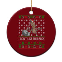 Funny Marcus The Worm Christmas Ceramic Ornament I Dont Like This Rock Xmas Holiday - Wonder Print Shop