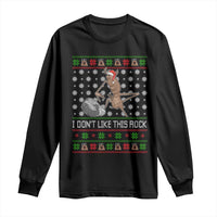 Funny Marcus The Worm Christmas Long Sleeve Shirt I Dont Like This Rock Xmas Holiday - Wonder Print Shop