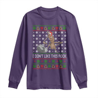 Funny Marcus The Worm Christmas Long Sleeve Shirt I Dont Like This Rock Xmas Holiday - Wonder Print Shop